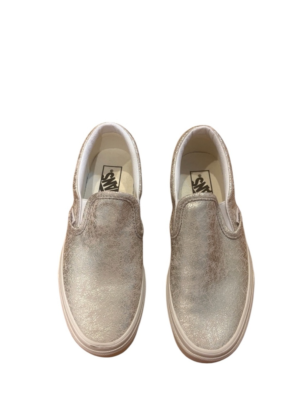 Vans Size 7.5 Gold Slip On Sneakers